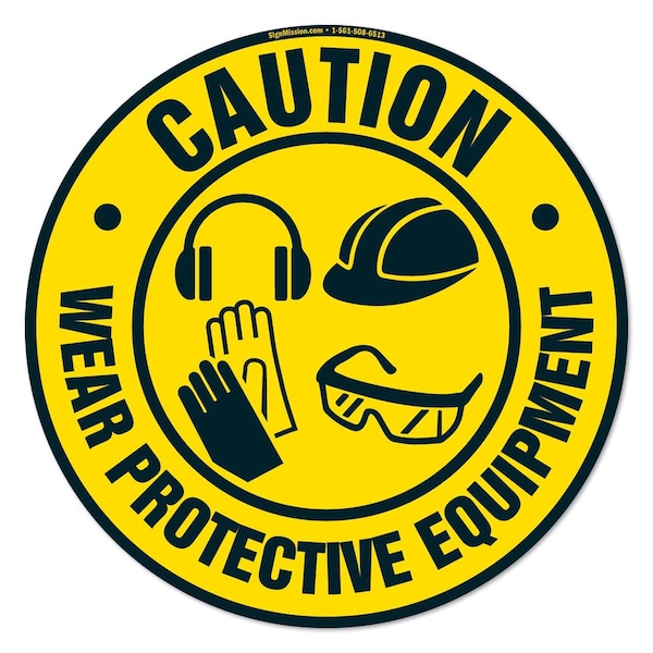 Wear Protective Equipment 5 16in Non-Slip Floor Marker, 12PK, 16 in L, 16 in H, FD-2-C-16-12PK-99870